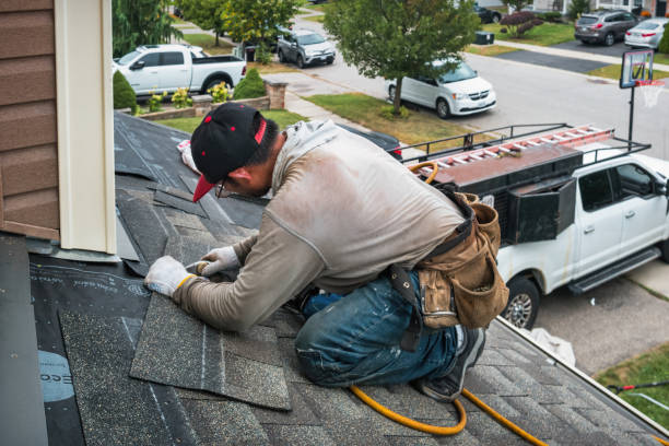Professional Roofing technician working in Northford, CT